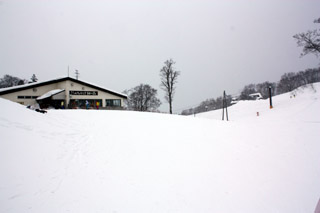 長野県 白馬 栂池スキー場　トップ　栂の森ゲレンデ カフェテリア栂の森